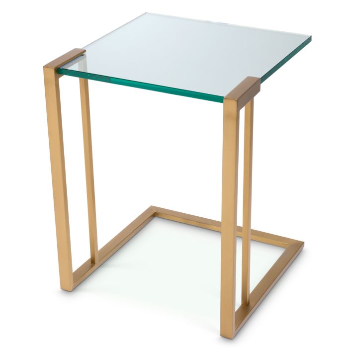 Table d'appoint en laiton brossé | Eichholtz Perry