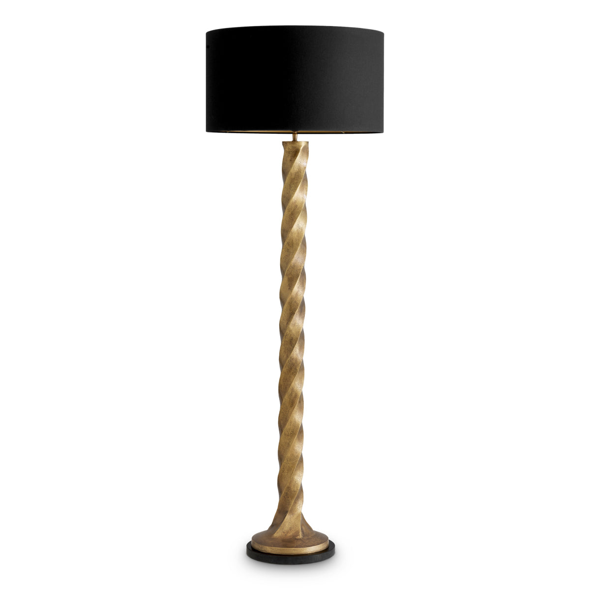 Lampe sur pied en laiton vintage avec abat-jour | Eichholtz Costanza - vue d'ambiance | REMO-HOME