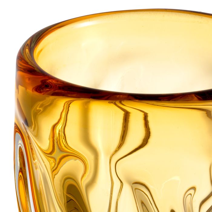 Vase en verre soufflé jaune | Eichholtz Angelito L