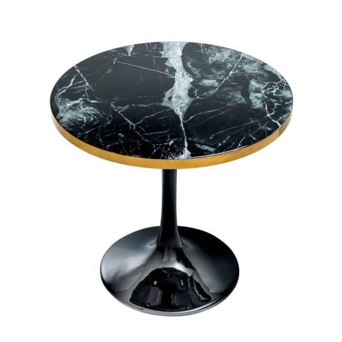 Table d'appoint dorée en résine noire | Eichholtz Parme