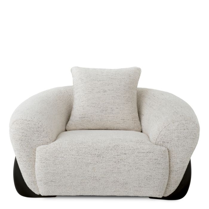 Fauteuil en tissu blanc cassé | Eichholtz Siderno