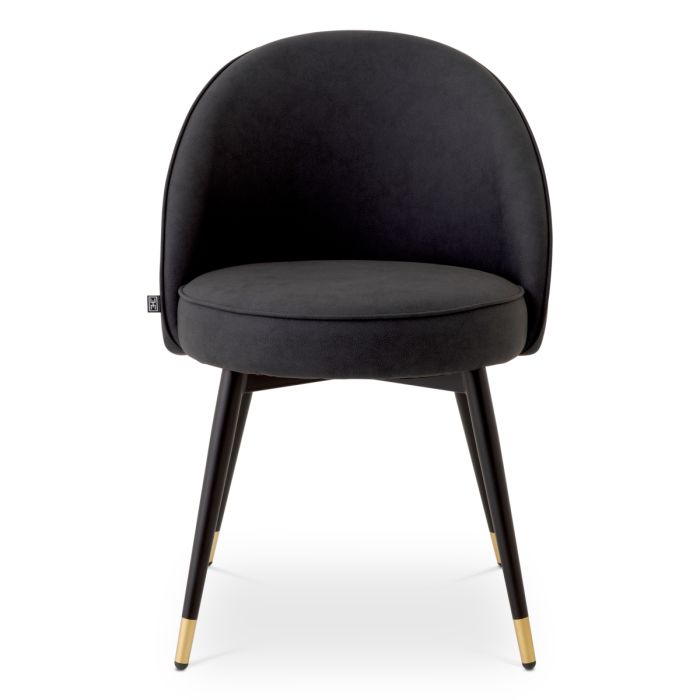 Chaise de salle à manger en similcuir gris (lot de 2) | Eichholtz Cooper