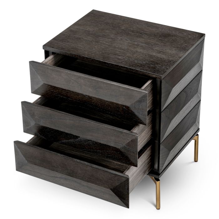 Table de chevet en chêne moka | Eichholtz Denver