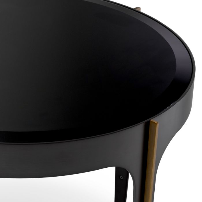 Table basse en bronze et verre noir | Eichholtz Artemisa S