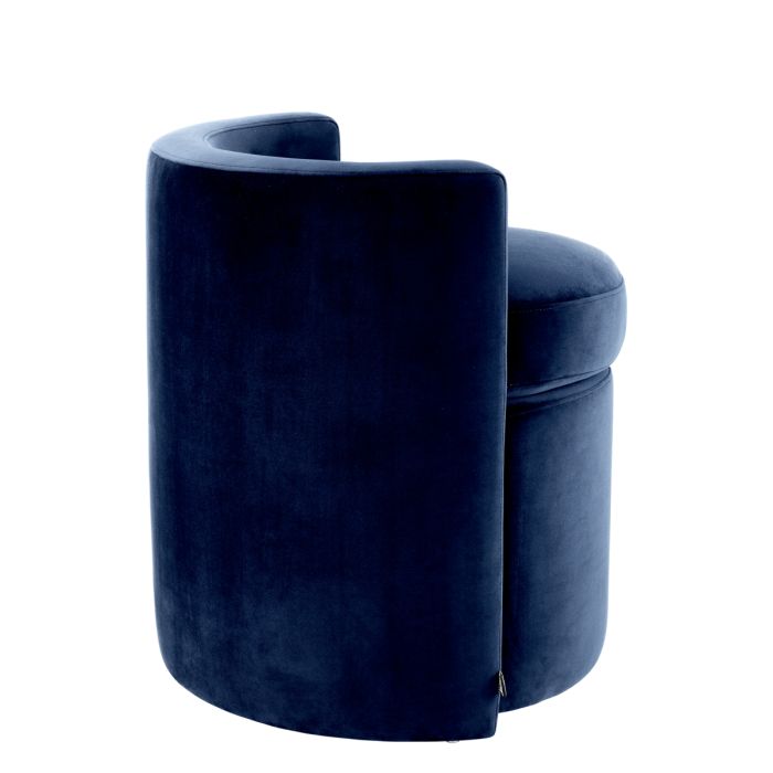 Tabouret en velours bleu nuit | Eichholtz Arcadia