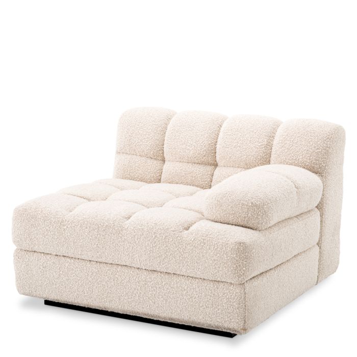 Module d'angle droit bouclé crème | Eichholtz Dean