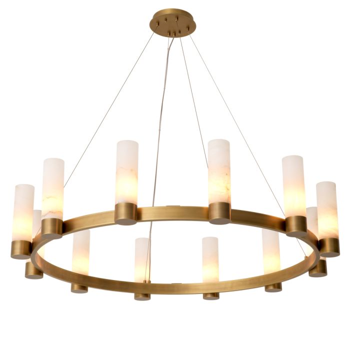 Lustre doré en albâtre | Eichholtz Castro