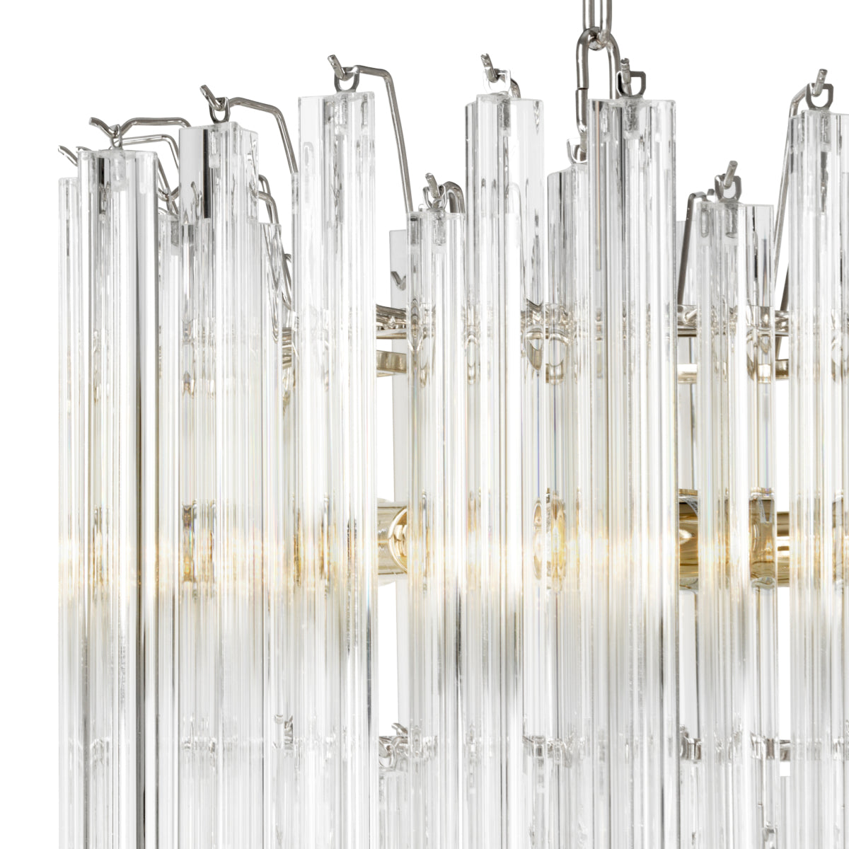 Chandelier en verre clair | Eichholtz Salerno - vue d'ambiance | REMO-HOME