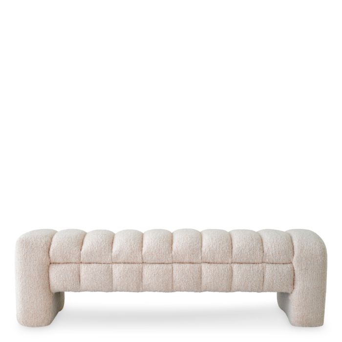 Banc en tissu blanc cassé | Eichholtz Taranto