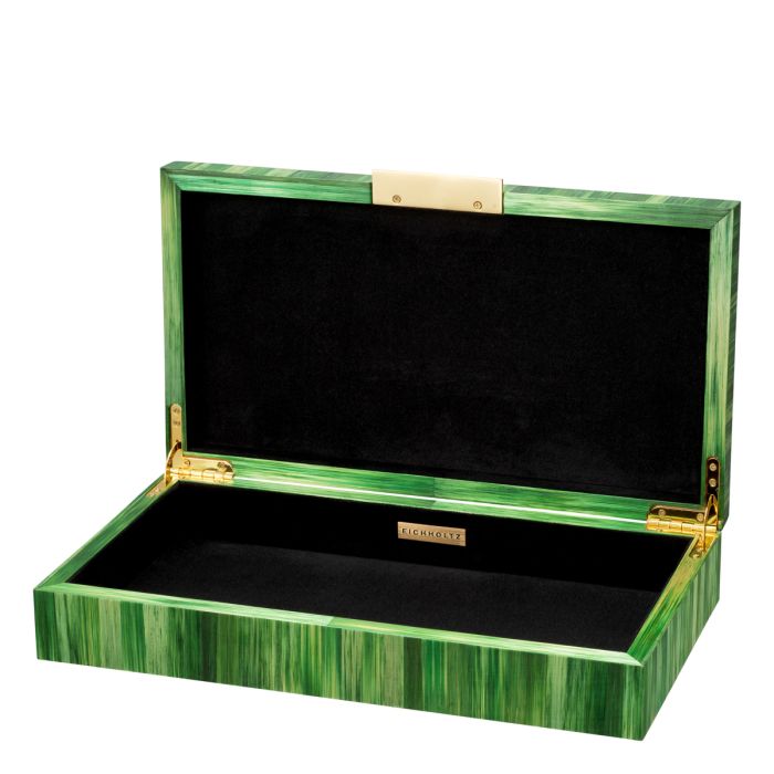 Boîte en bois de paille vert | Eichholtz Harvard