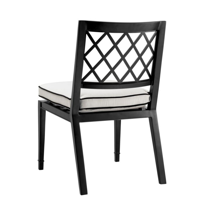Chaise extérieure noire et blanche | Eichholtz Paladium