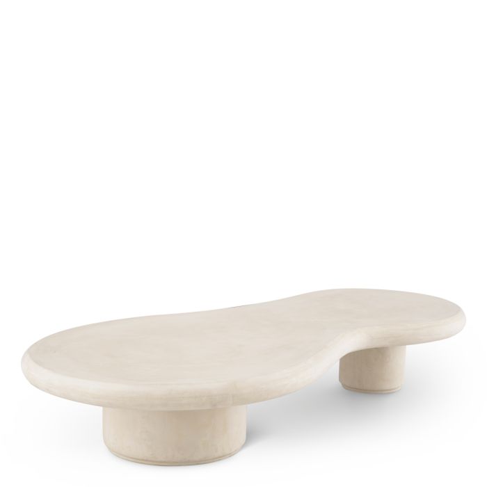 Table basse extérieur en béton crème | Eichholtz Erato