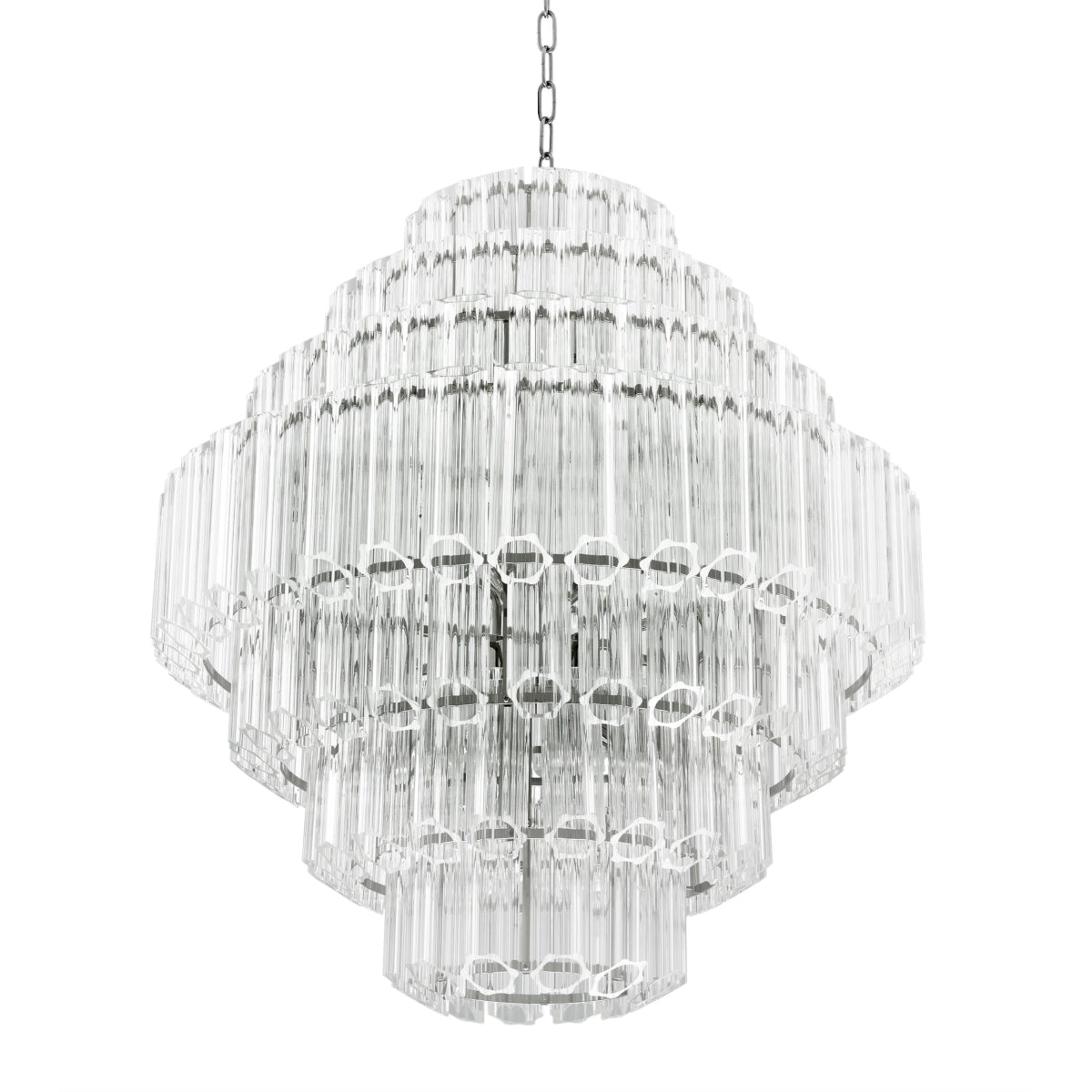Chandelier en nickel | Eichholtz Vittoria L - vue d'ambiance | REMO-HOME