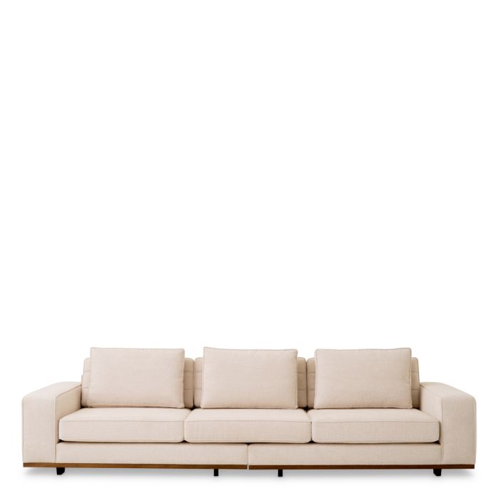 Canapé 3 places en tissu beige | Eichholtz Aurora L