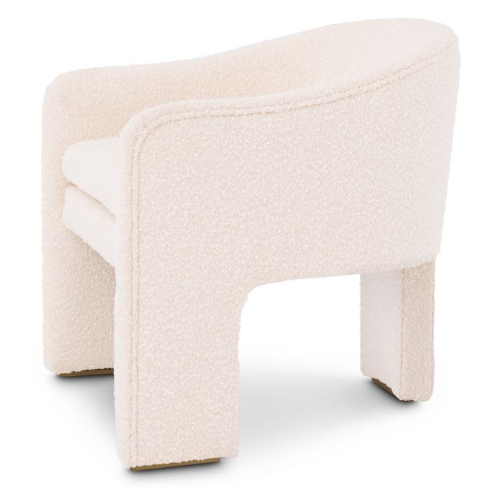 Fauteuil bouclé crème | Eichholtz Pebbles