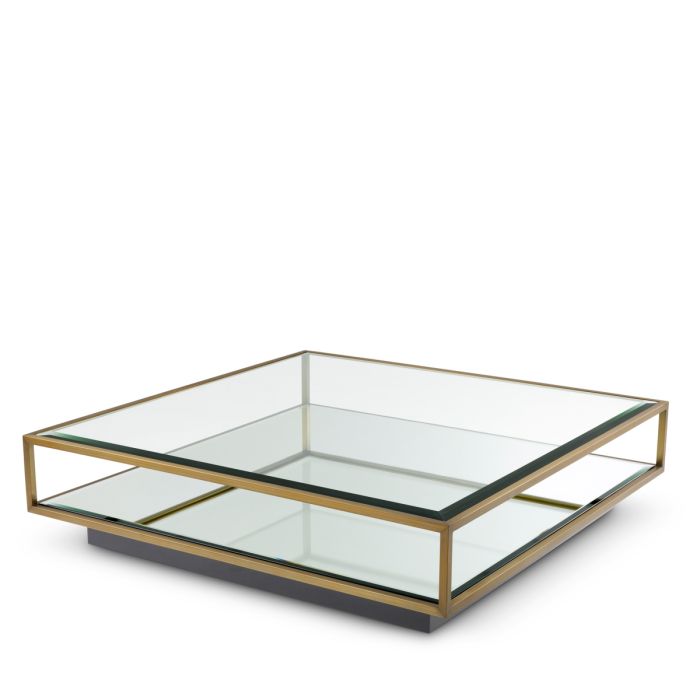 Table basse en laiton brossé | Eichholtz Tortona L