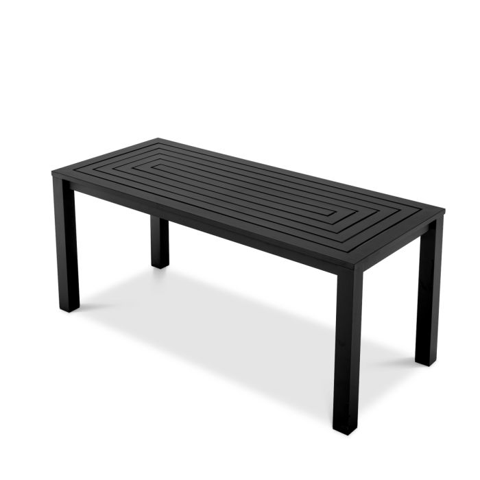 Table extérieure en métal noir | Eichholtz Vistamar