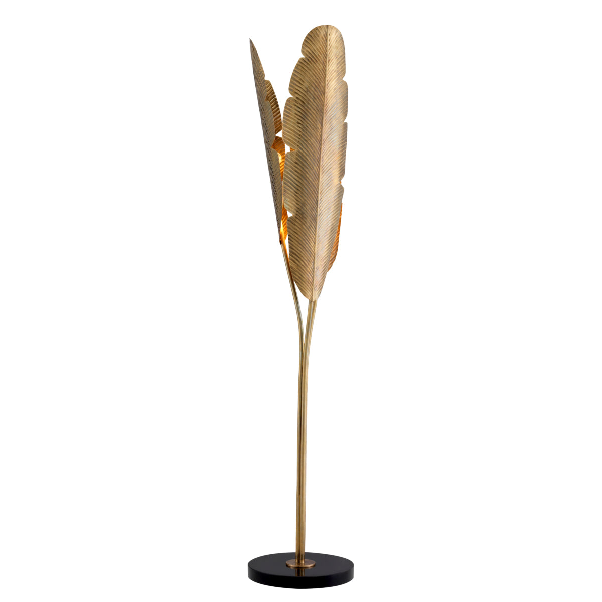Lampe sur pied en laiton vintage | Eichholtz Plantain - vue d'ambiance | REMO-HOME