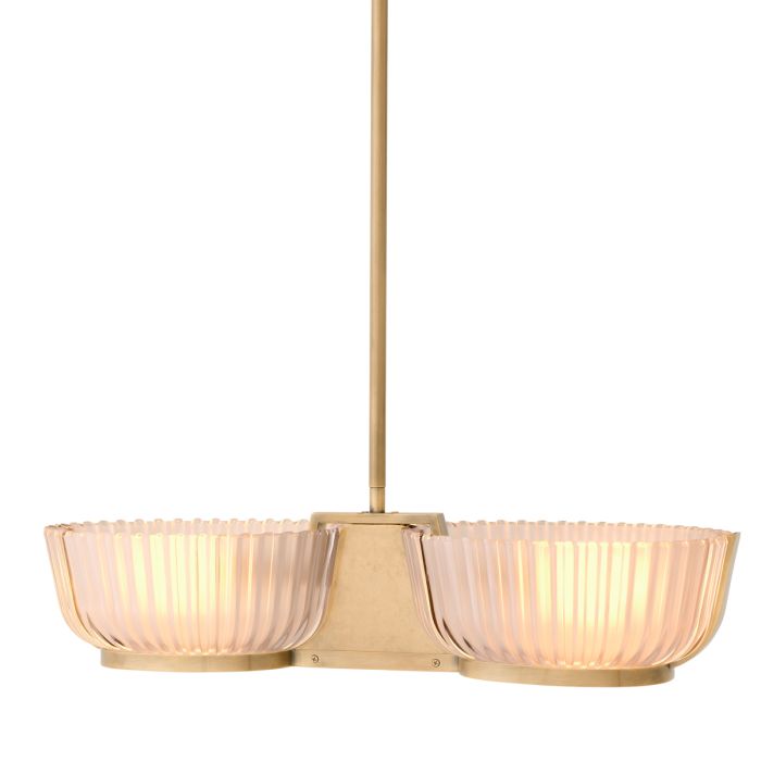 Lustre doré en verre mat | Eichholtz Artos Double