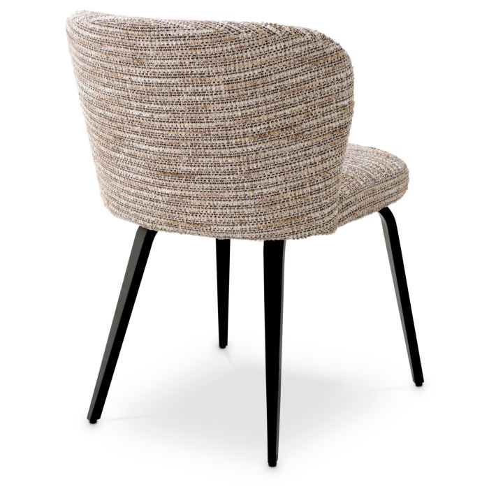 Chaise de salle à manger en tissu beige | Eichholtz Halard