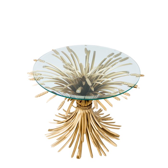 Table d'appoint dorée en verre | Eichholtz Bonheur
