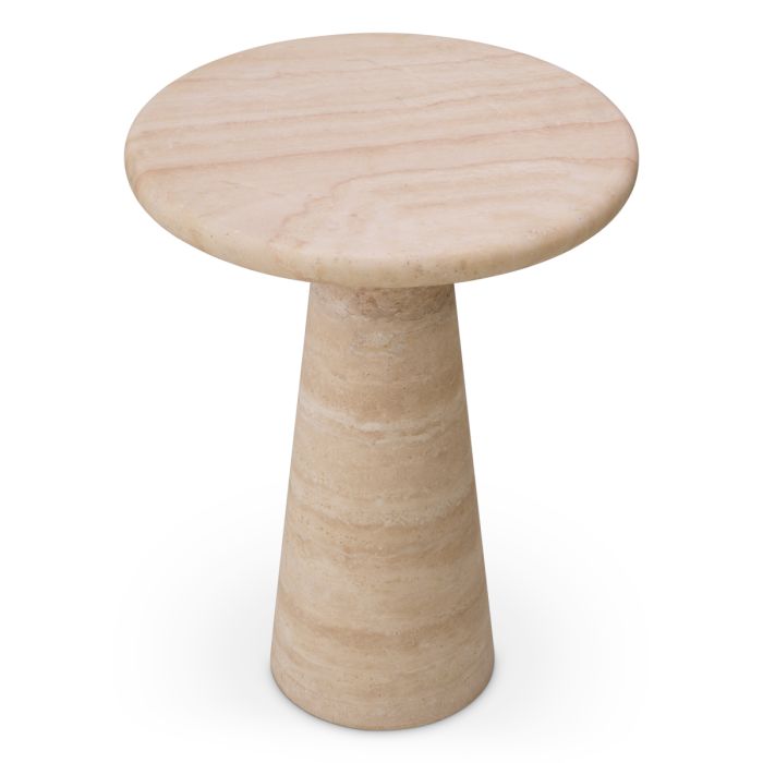 Table d'appoint en travertin | Eichholtz Adriana L