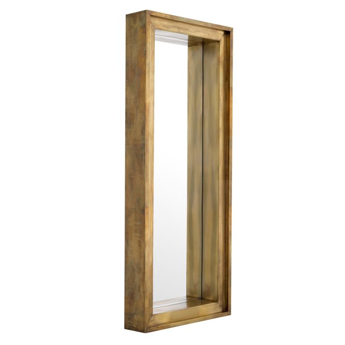 Miroir rectangulaire en laiton vieilli | Eichholtz Magenta L