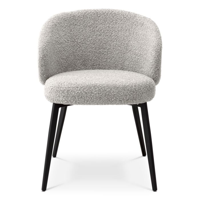 Chaise de salle à manger avec accoudoirs bouclé gris (lot de 2) | Eichholtz Lloyd