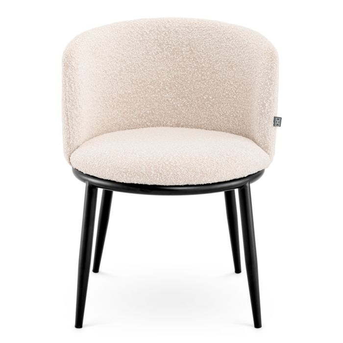 Chaise de salle à manger bouclé crème (lot de 2) | Eichholtz Filmore