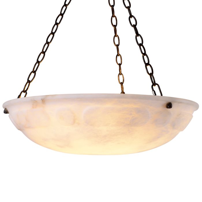Lustre en bronze et albâtre | Eichholtz Novara