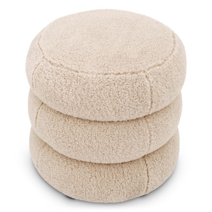 Pouf molletonné crème | Eichholtz Tulum