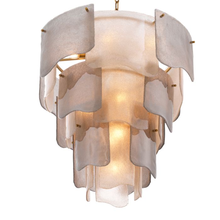 Lustre doré en verre fumé | Eichholtz Asinara L