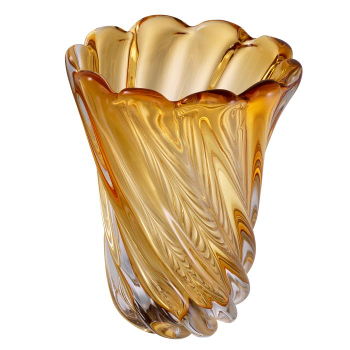 Vase en verre soufflé jaune | Eichholtz Contessa S