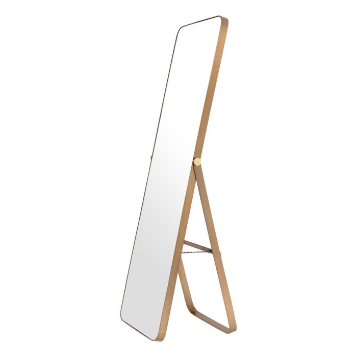 Miroir sur pied en laiton brossé | Eichholtz Hardwick