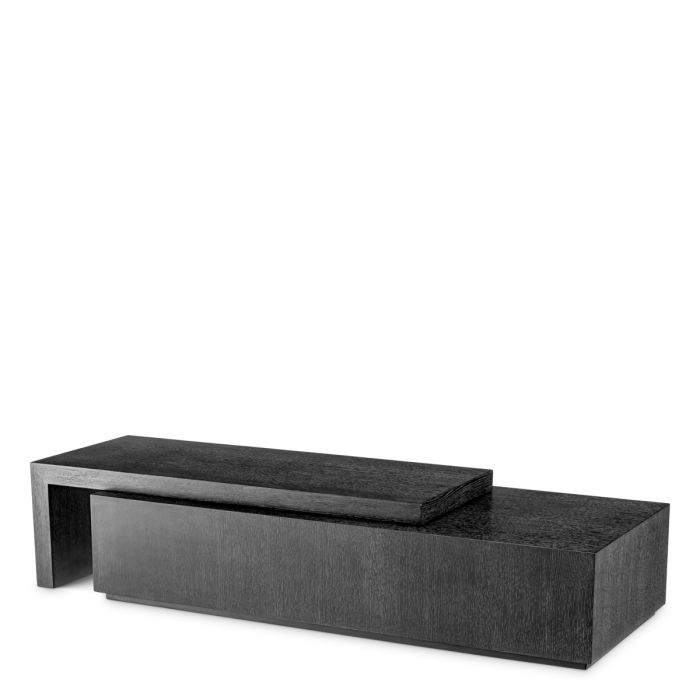 Table basse en chêne anthracite (lot de 2) | Eichholtz Salento