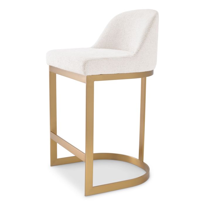 Chaise de comptoir en tissu blanc cassé | Eichholtz Condos