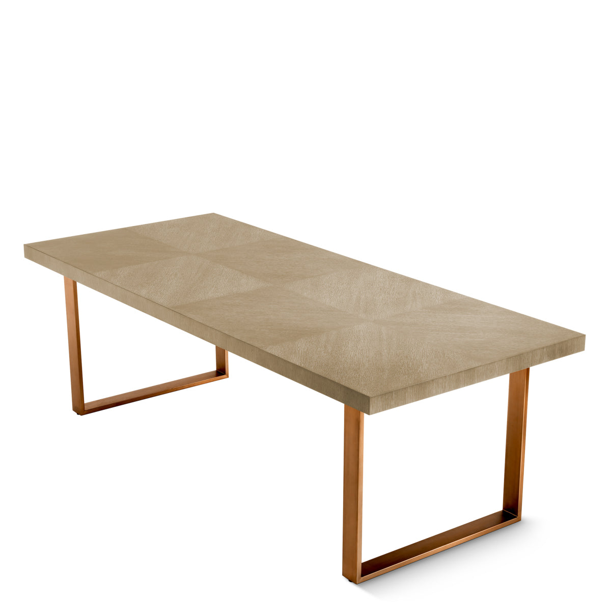 Table de salle à manger en placage chêne blanchi | Eichholtz Remington 230 cm - vue d'ambiance | REMO-HOME