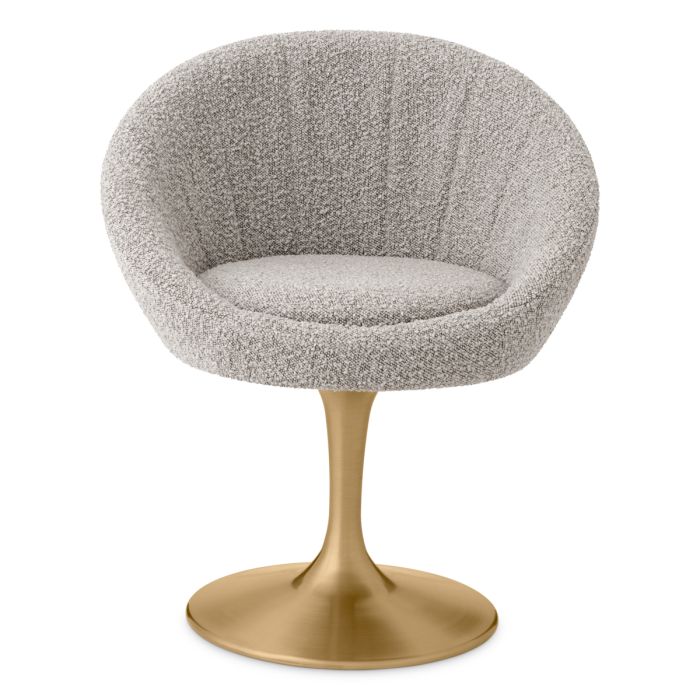 Chaise de salle à manger bouclé gris | Eichholtz O'Neill