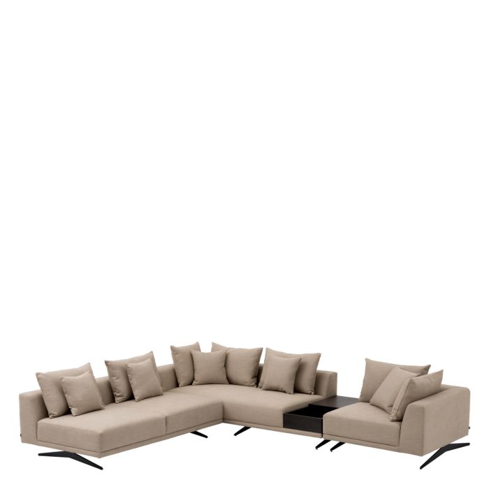 Canapé 4-5 places en tissu marron | Eichholtz Endless