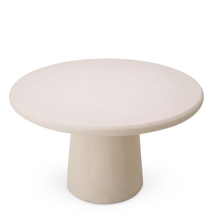 Table extérieure en béton crème | Eichholtz Cleon M