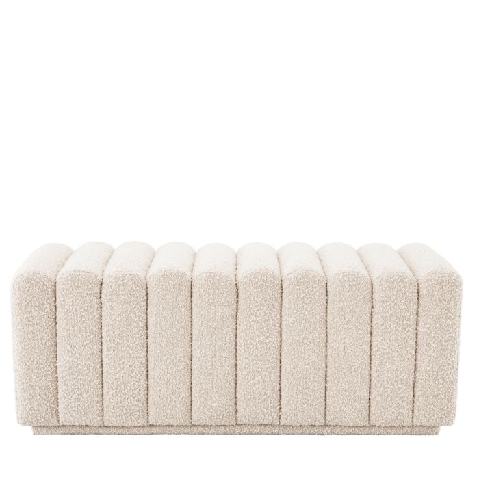 Banc bouclé crème | Eichholtz Bente