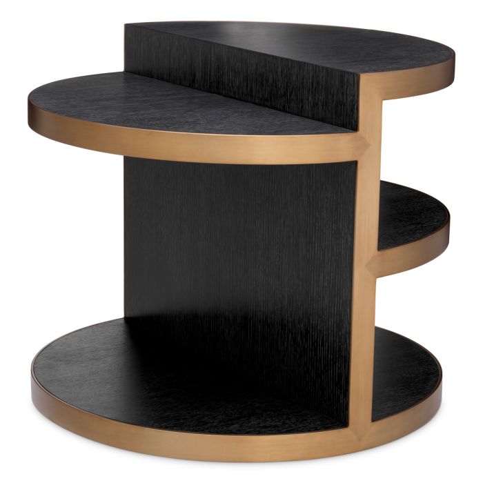 Table d'appoint en chêne anthracite | Eichholtz Nilo