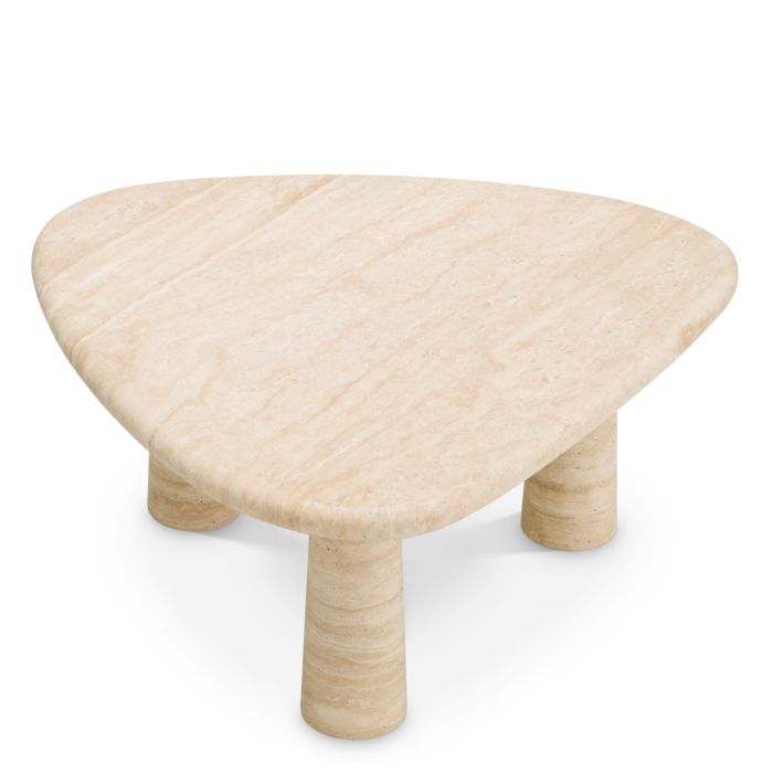 Table d'appoint en travertin | Eichholtz Larino L