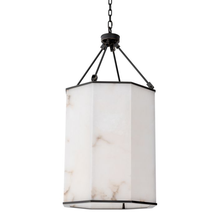 Suspension en bronze et en albâtre | Eichholtz Victoire L