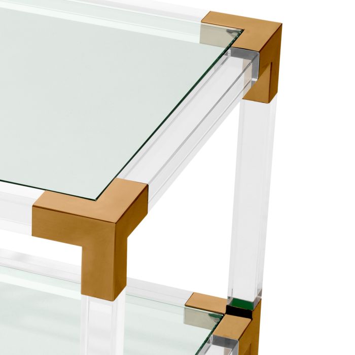 Table d'appoint dorée en verre | Eichholtz Royalton