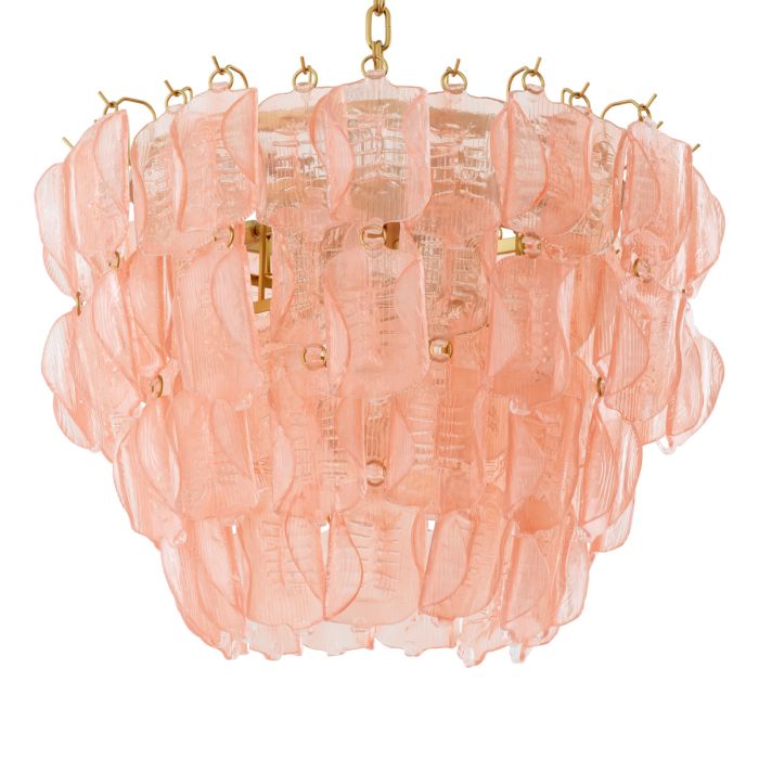Lustre en laiton et verre soufflé | Eichholtz Solange