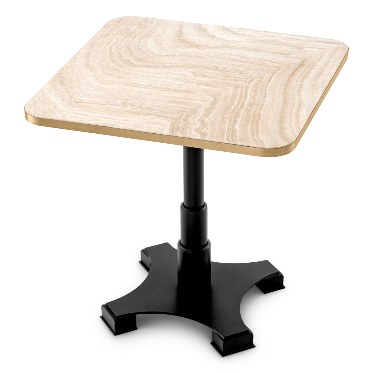 Table à manger en travertin carré | Eichholtz Avoria - vue d'ambiance | REMO-HOME