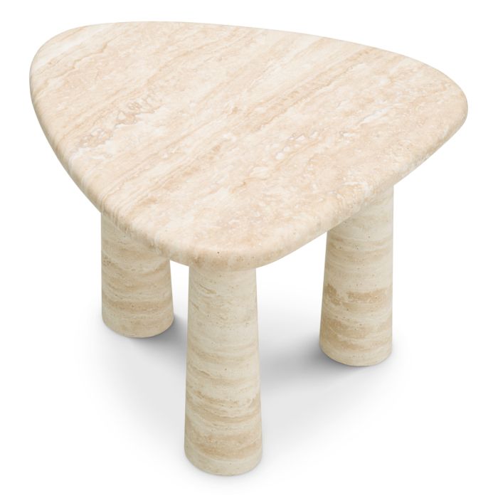 Table d'appoint en travertin | Eichholtz Larino S