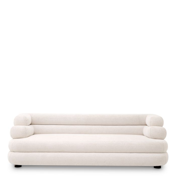 Canapé 2-3 places en tissu blanc cassé | Eichholtz Malaga S