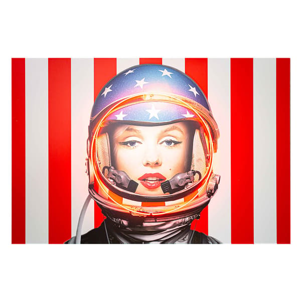 Sculpture néon Marilyn Astronaut | Andrew Martin - vue principale | REMO-HOME